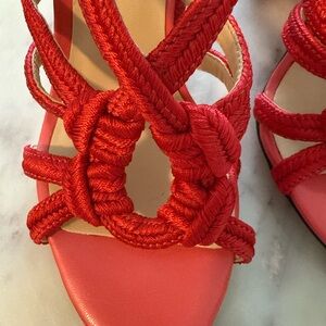 CAbi Red Knotted Sandals